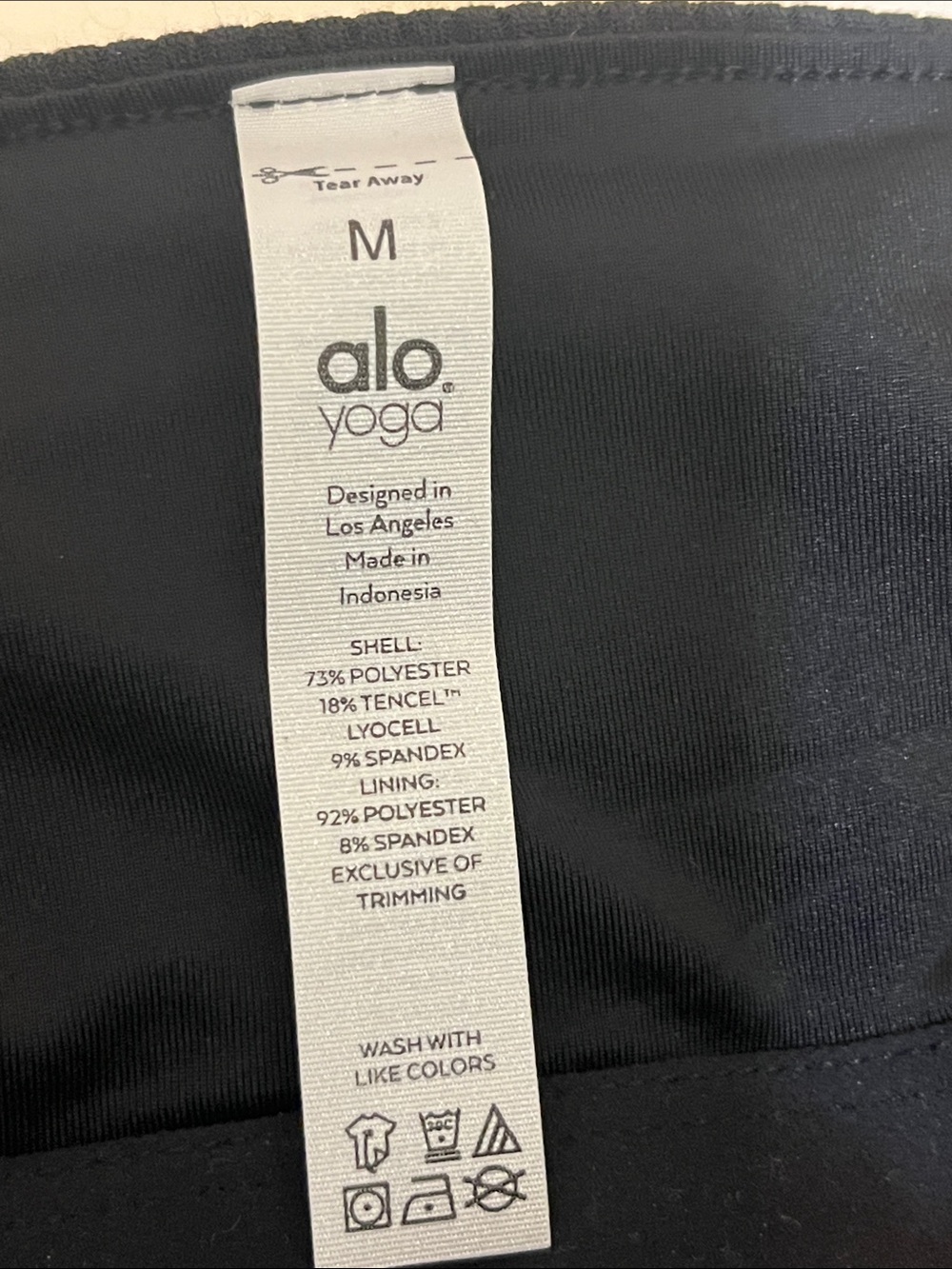 ALO Yoga NWOT Black Ribbed Square Neck Tank M - Picture 7 of 9